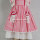 Dollcake remake baby girls red stripe dress